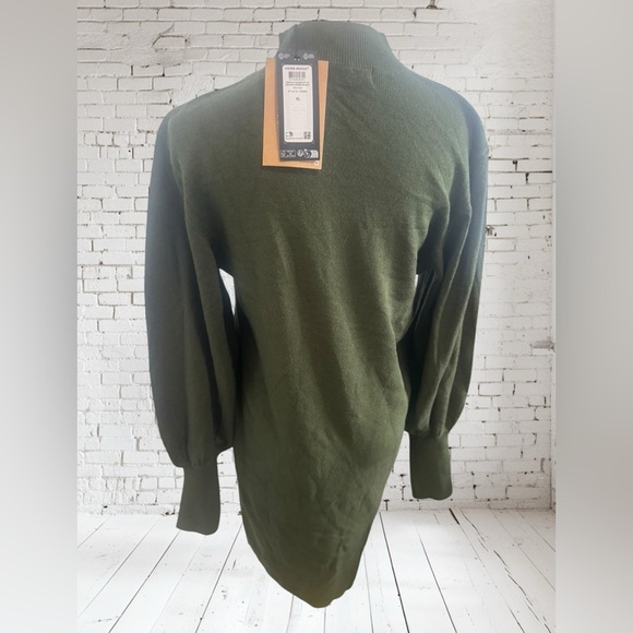 Vero Moda Sweater Dress XL NWT | Ribbed Knit + Mock Neck | Soft Stretch Boutique - Picture 4 of 4
